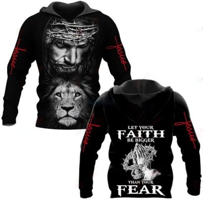LET YOUR FAITH BE BIGGER THAN YOUR FEAR ALL OVER PRINTED SHIRTS