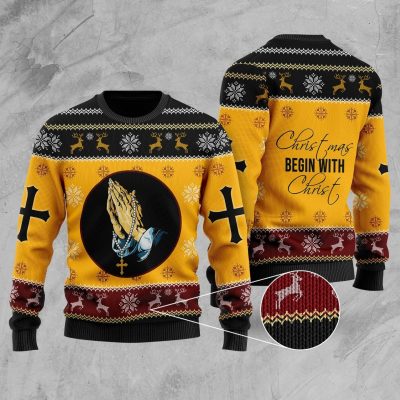 Jesus Christmas Knitted Sweater