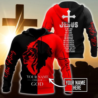 CHRISTIAN CLOTHES : "Premium Jesus Customize Name 3D All Over Printed Unisex Shirts"